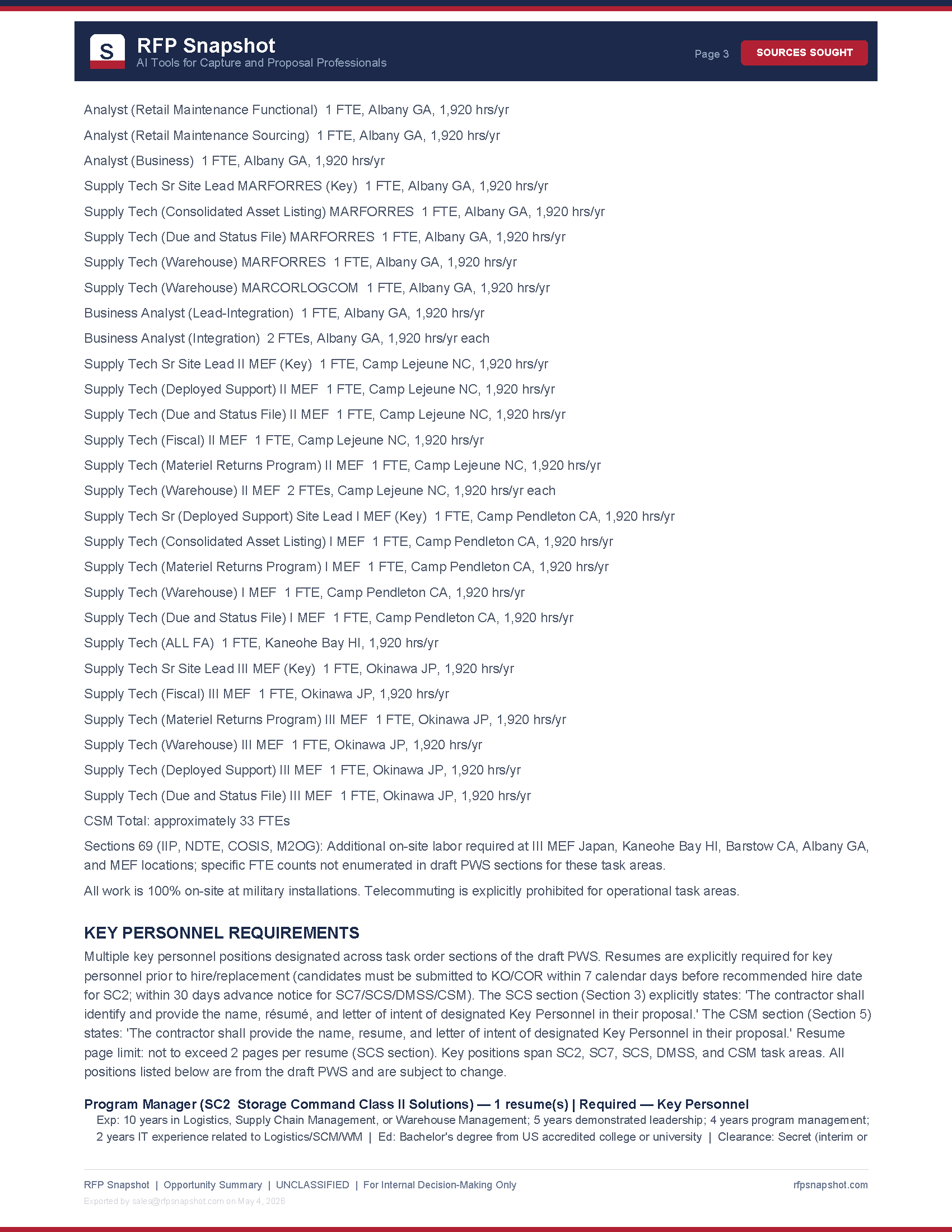 MFSC-FMF Snapshot Page 3: Proposal requirements and evaluation criteria